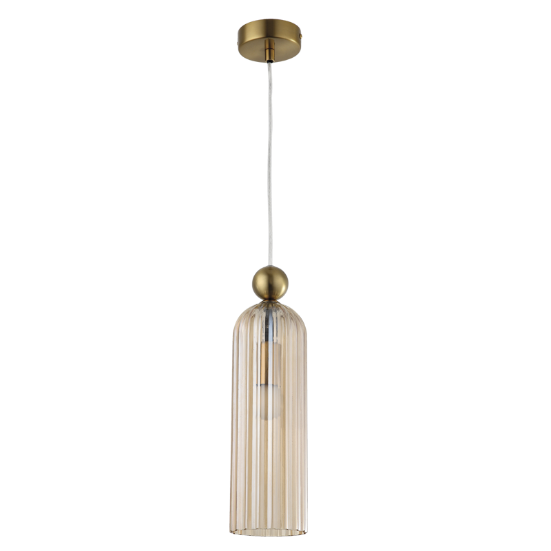 Brandy Gold & Cognac Glass Slim Pendant