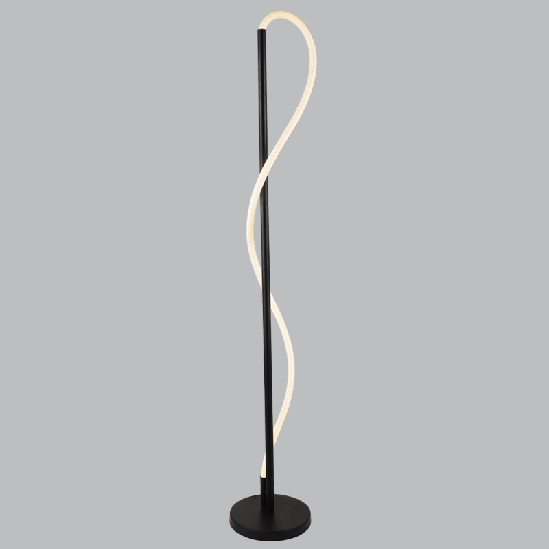 Flexa Woven Tube LED Floor Lamp with Remote