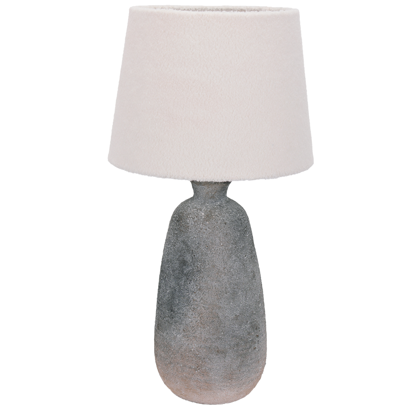 Terra Grey Stone Ceramic Table Lamp