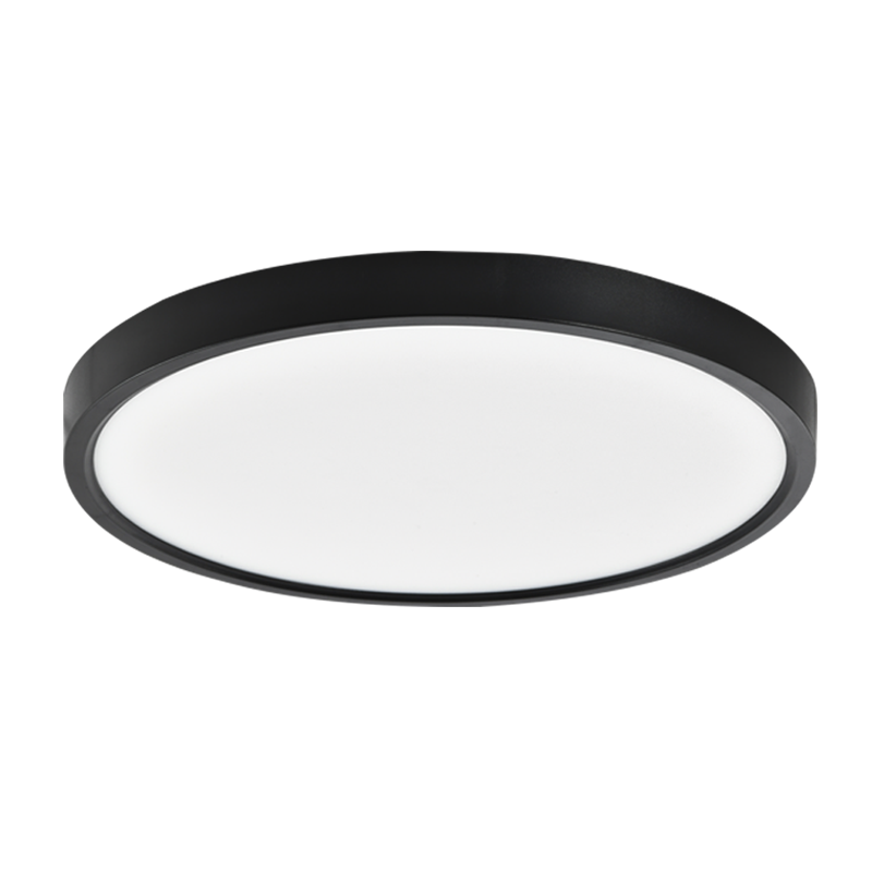 Disc Matt Black 500mm CCT LED Ceiling Light