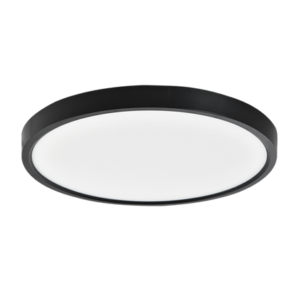 Disc Matt Black 500mm CCT LED Ceiling Light