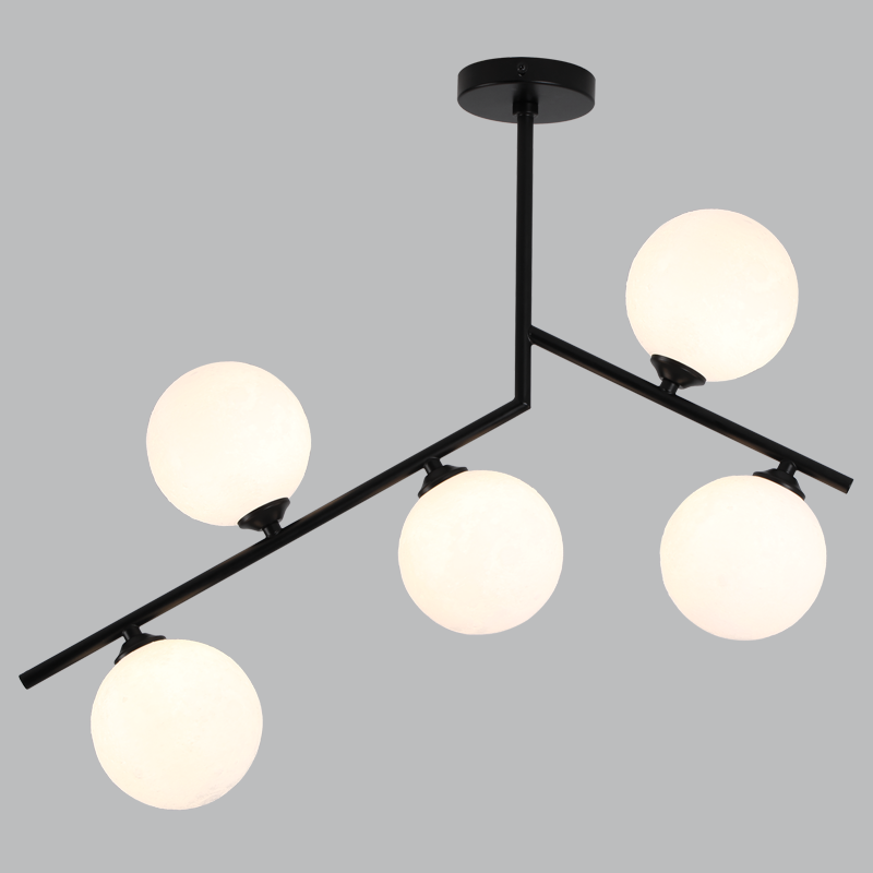 Celeste black moveable-arm ceiling light