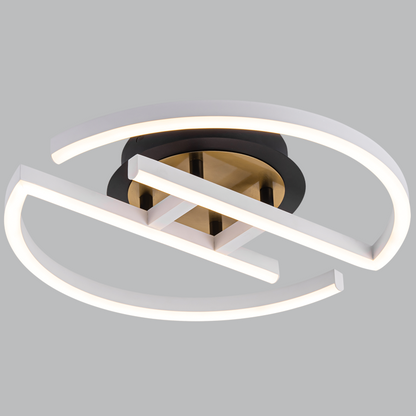Halo Black, White & Brass CCT Ceiling Light