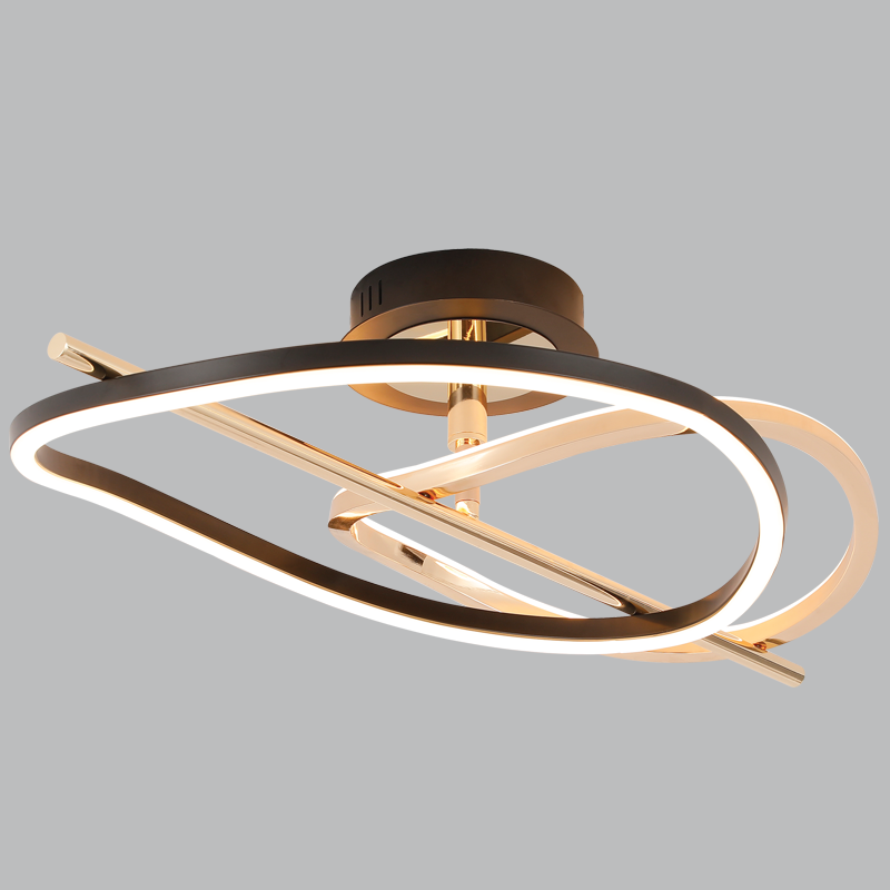 Soleil French gold and black LED ceiling light