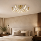 Solenne Sculptural Gold LED Ceiling Light