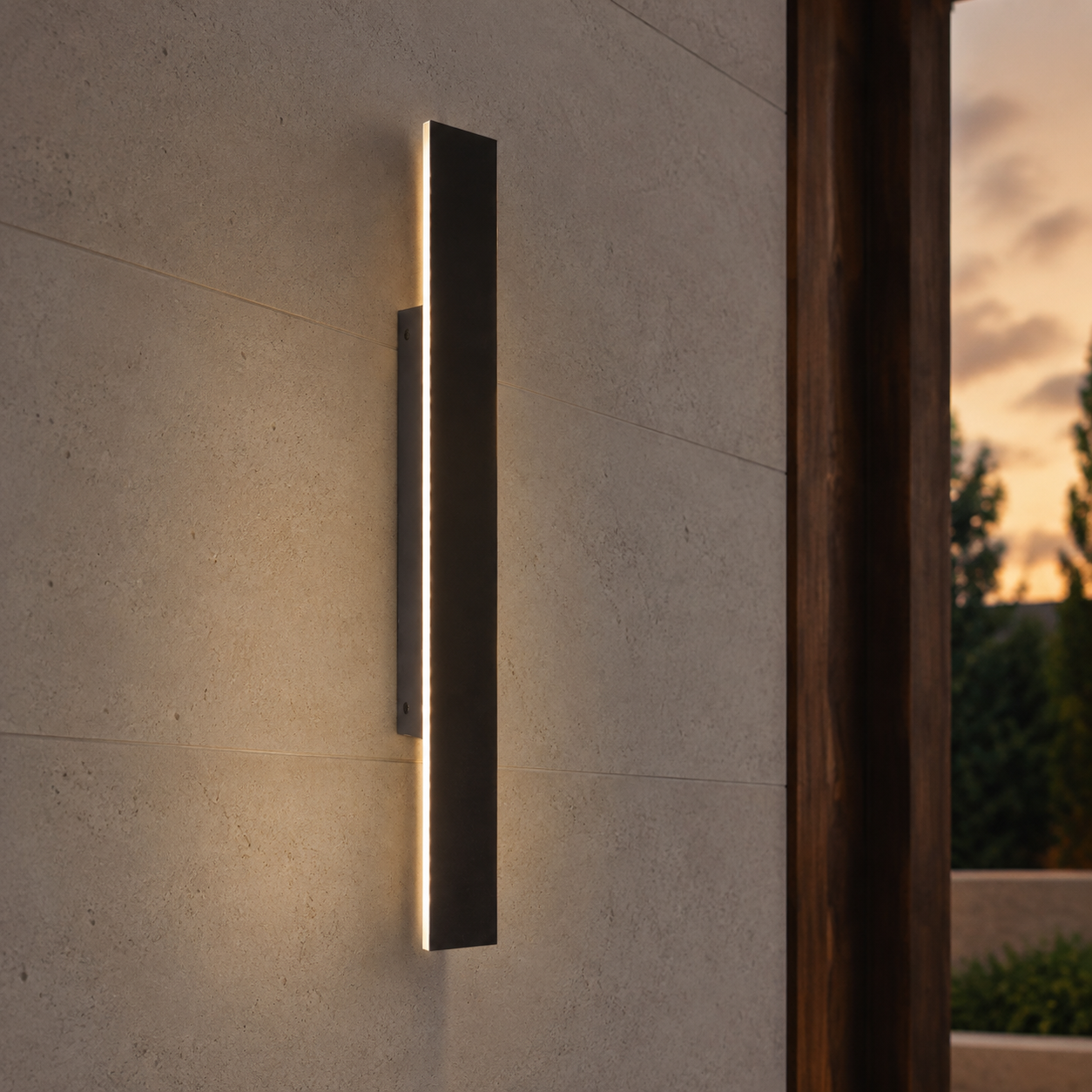 Linea Slim CCT Outdoor Wall Light