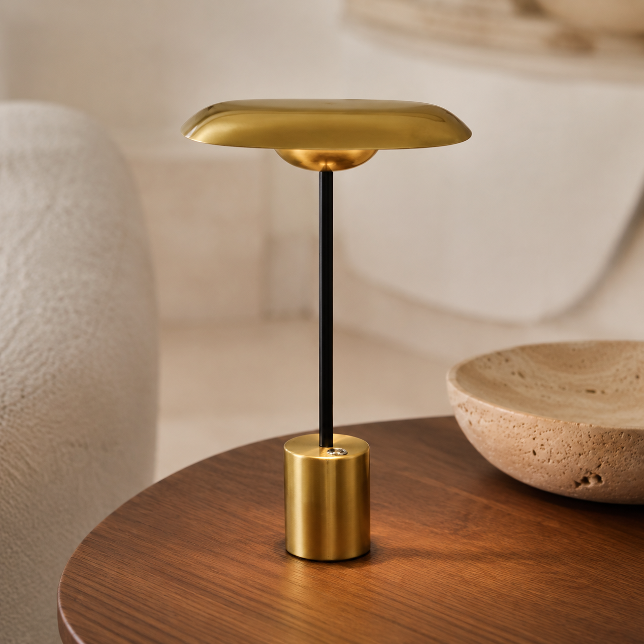 Solis Gold CCT Sculptural LED Table Lamp