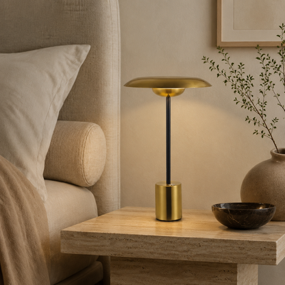 Solis Gold CCT Sculptural LED Table Lamp