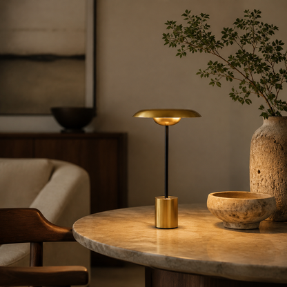 Solis Gold CCT Sculptural LED Table Lamp