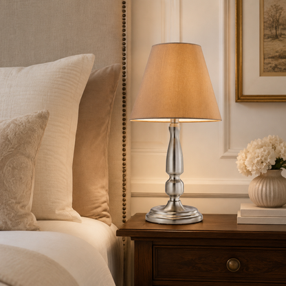 Haven Beige Fabric Table Lamp