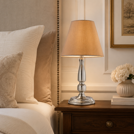 Haven Beige Fabric Table Lamp