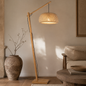 Sora Wood & Bamboo Floor Lamp