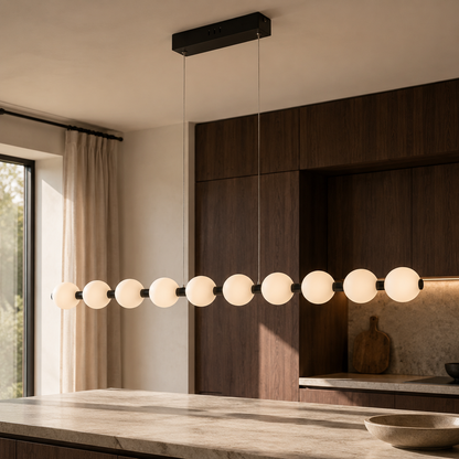 Meridian Sand Black Linear LED Pendant