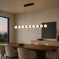 Meridian Sand Black Linear LED Pendant