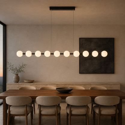 Meridian Sand Black Linear LED Pendant