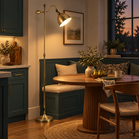 Heritage Antique Metal Floor Lamp