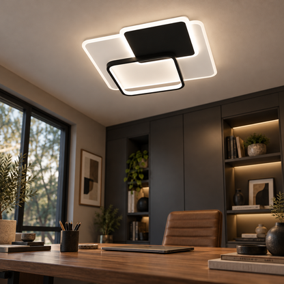 Contour Black & White CCT LED Ceiling Light