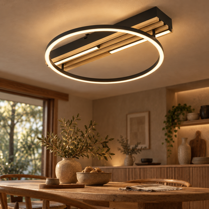 Frame Black Rectangular CCT LED Ceiling Light