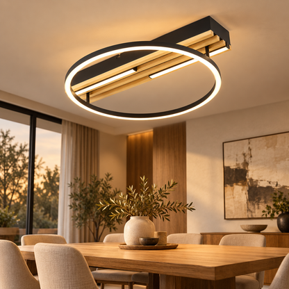 Frame Black Rectangular CCT LED Ceiling Light