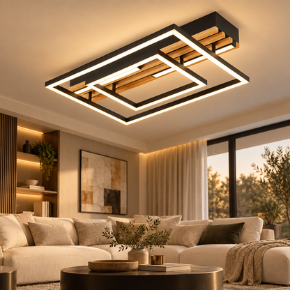Frame Black Slim CCT LED Ceiling Light
