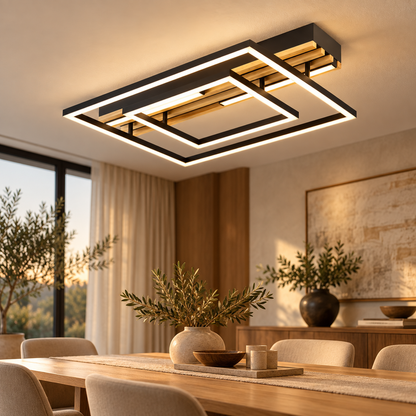 Frame Black Slim CCT LED Ceiling Light