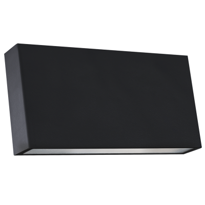 Arc Matt Black Up & Down Outdoor Wall Light