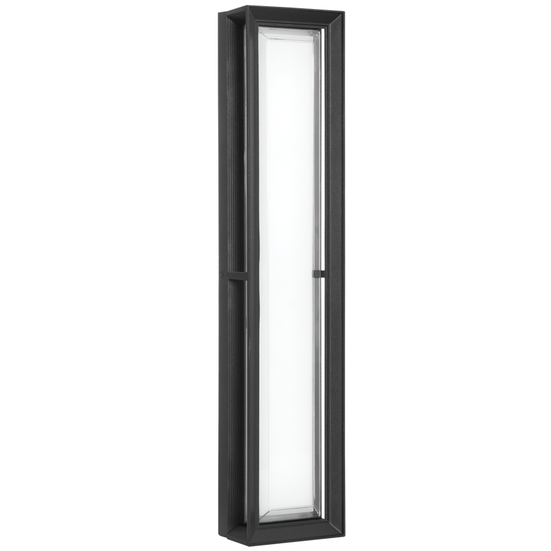 Monolith Black LED Outdoor Wall Light