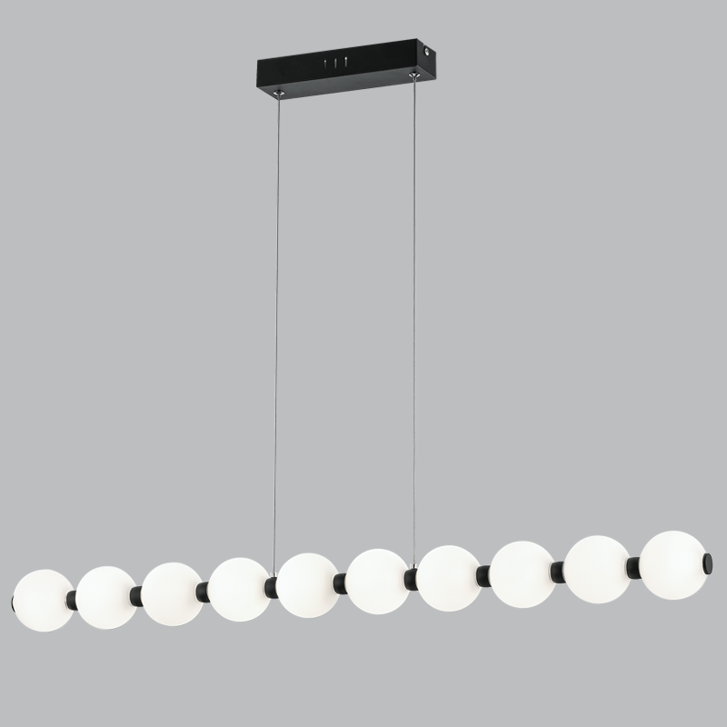 Meridian Sand Black Linear LED Pendant