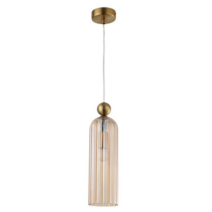 Brandy Gold & Cognac Glass Slim Pendant