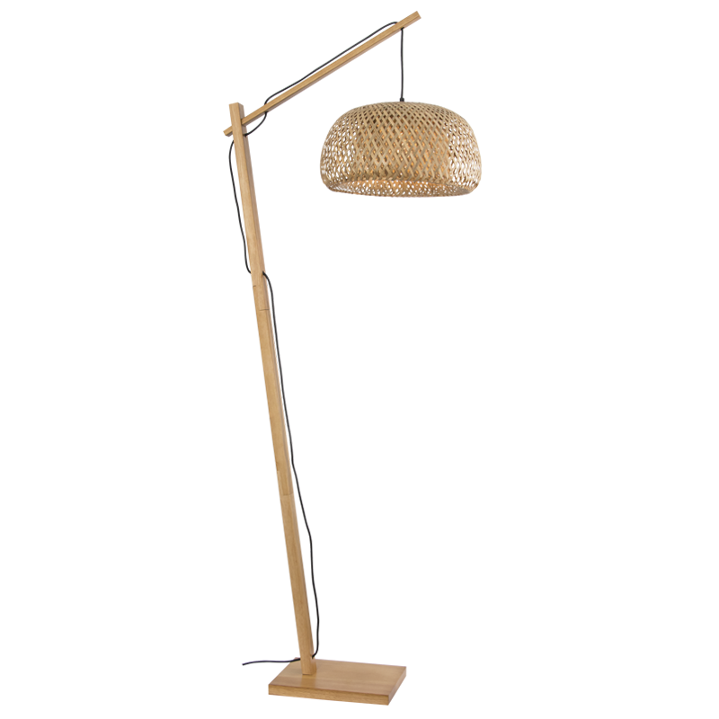 Sora Wood & Bamboo Floor Lamp