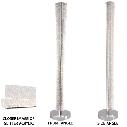 Lumina Chrome & Acrylic LED Floor Lamp