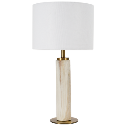 Carrara Marble-Effect Table Lamp