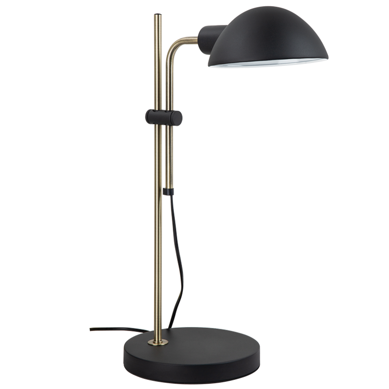Pivot Sand Black & Antique Brass Table Lamp