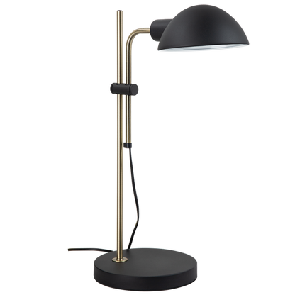 Pivot Sand Black & Antique Brass Table Lamp