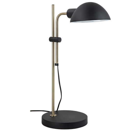 Pivot Sand Black & Antique Brass Table Lamp