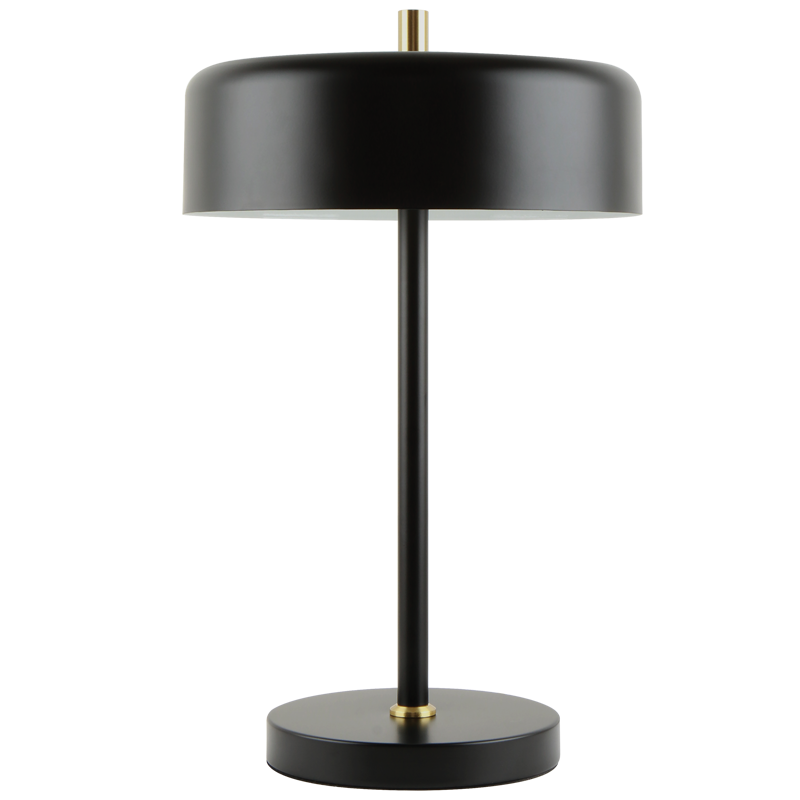 Serene Black Metal Table Lamp