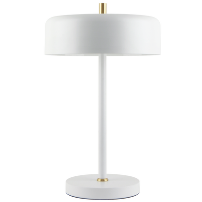 Serene White & Sand Gold 2-Light Table Lamp